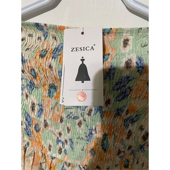 Brand New Zesica Women’s Small Multi Color Strapless Maxi Dress Floral - Picture 2 of 4